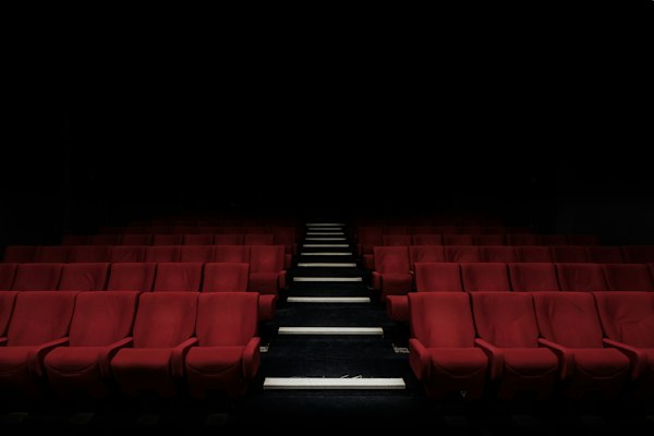 Auditorium armrest QR seat ordering in cinema